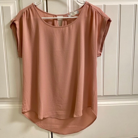 Pink Rose Tops - Dusty rose women’s blouse
